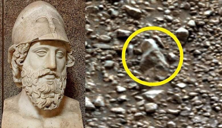 На Марсе нашли голову древнеримской статуи