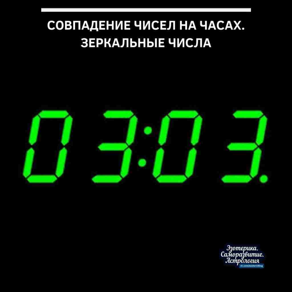 Совпадение чисел на часах. Зеркальные числа Обычно те люди, которые внимательно относятся к окружающему…