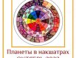 Планеты в накшатрах Октябрь 2022 года До 23 октября Сатурн ретроградный в знаке Козерога….