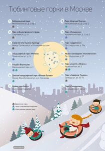 Тюбинговые горки в Москве
