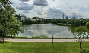 Парк «Новодевичьи пруды» Новодевичьи пруды располагаются в юго-западной части Москвы в административном районе Хамовники….
