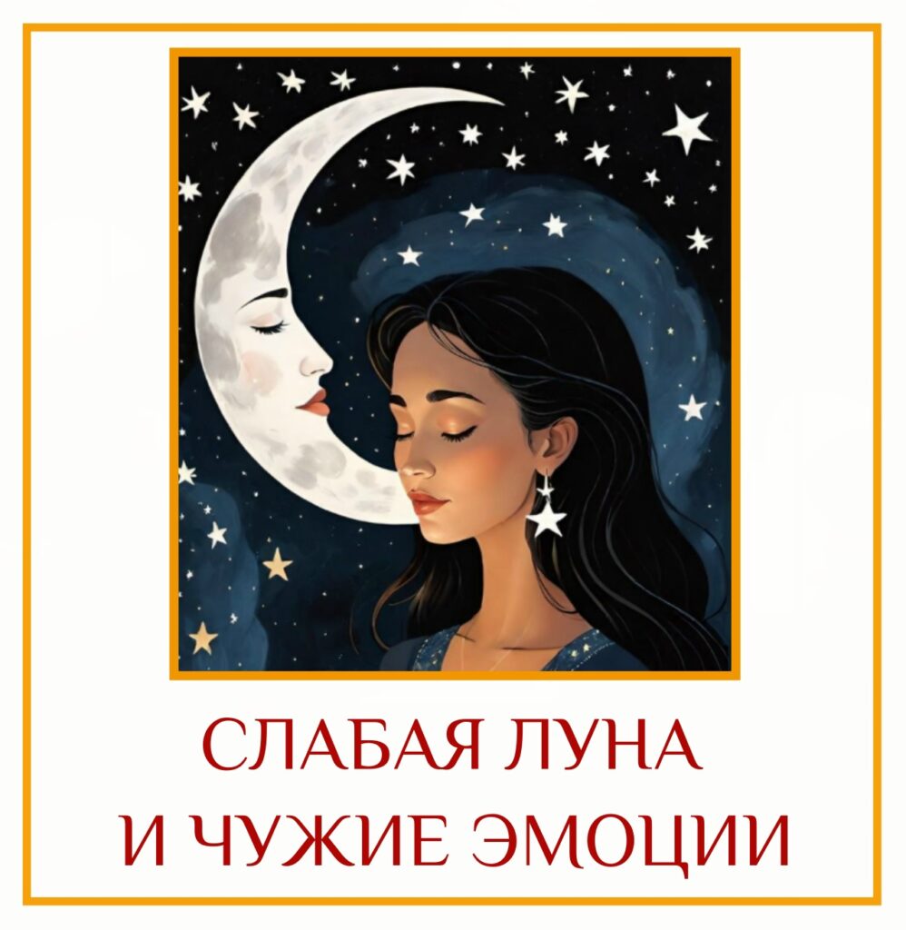 СЛАБАЯ ЛУНА И ЧУЖИЕ ЭМОЦИИ Как правило, люди со слабой Луной впитывают чужие эмоции…